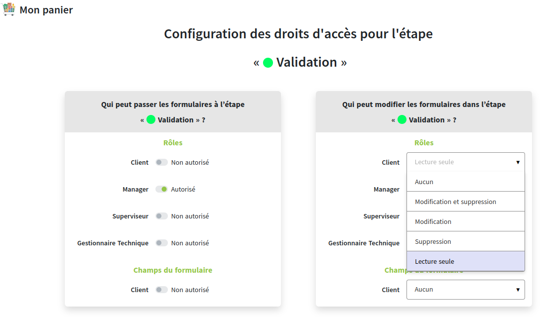 cycle droit d’accès