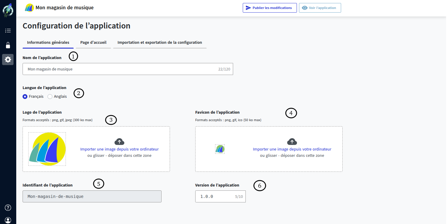 Vue informations générales easyAP4