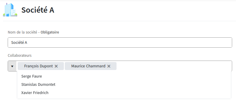 lien formulaire en écriture